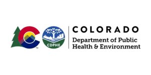 Colorado Department of Public Health & Environment logo.