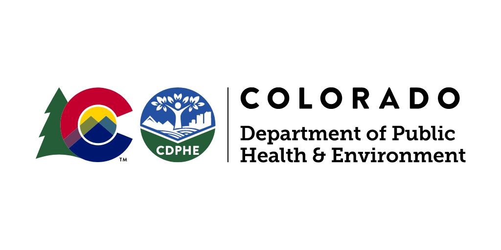 Colorado Department of Public Health & Environment logo.